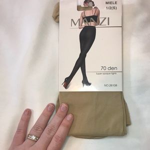 Manzi Brand Nude Thick Tights